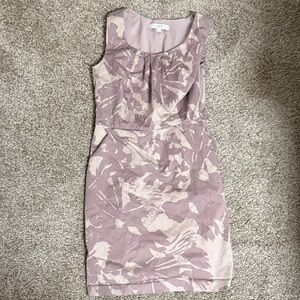 LOFT Pink and purple Floral Mini Dress